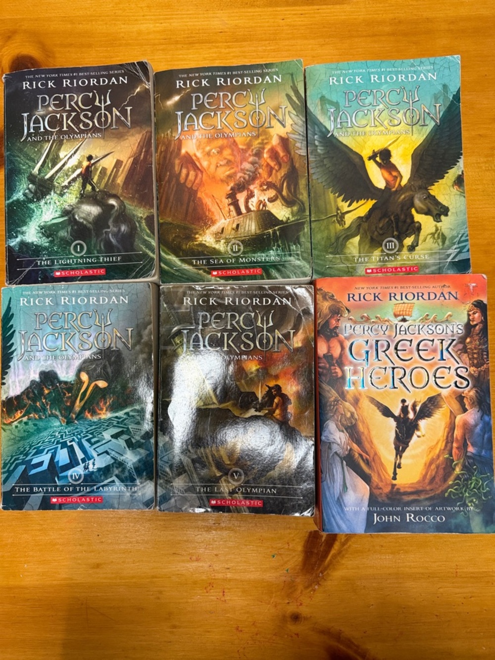 Percy Jackson Paperback Book Set by Rick Riordan